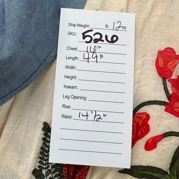 THML NWT Floral Smocked Midi Dress With Ruffle Sleeves Size Large - Picture 11 of 11